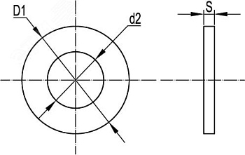 Шайба с узкими полями М10