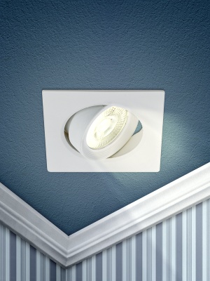 KL LED 21A-5 3K WH Точечные светильники светодиодный квадратный поворотн. LED SMD 5W 3000K, белый