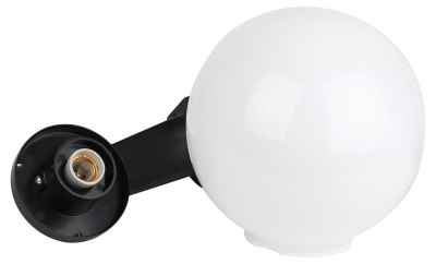 Светильник настенный НБУ 01-60-251 шар опаловый IP44 Е27 max60Вт d250mm с настенным крепежом