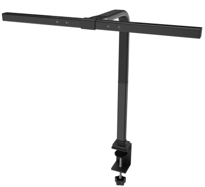 Светильник настольный Гефест черный LED 10 Вт сенсрный выключатель 5 уровней яркости для работы с   мониторами