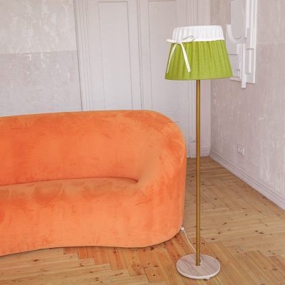 Светильник НТБ-11-60-105 латунь с аб. Черри       зелёно-белый