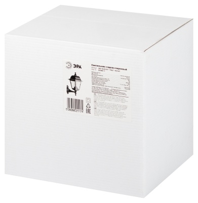 Светильник настенный НБУ 04-60-001 четырехгранный черный IP44 Е27 max60Вт