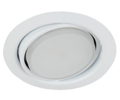 Светильник встраиваемый KL35 А WH /1 под лампу Gx53 поворотный 220V 13W белый (80/960)