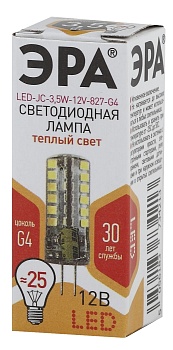 Лампа светодиодная LED 3,5 Вт 280Лм 2700К капсула теплый G4 12В LED JC-3,5W-12V-827-G4 Standart