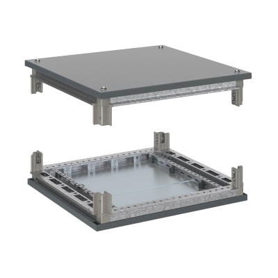 Комплект, крыша и основание, для оцинкованных шкафов CQE, 600X600 мм