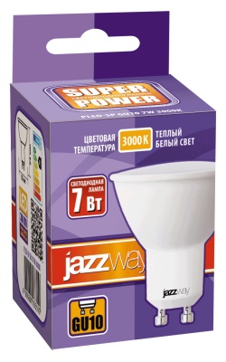 Лампа светодиодная LED 7Вт GU10 230V/50Hz теплый SP