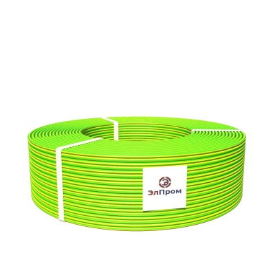 Провод силовой ПуГП нг(А)HF 1х1.5 желто-зеленый(бухта) ТРТС