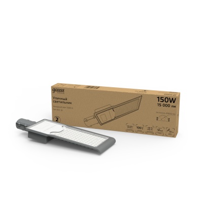 Светильник уличный консольный ДКУ 150 Вт 15000 лм 5000К AC 220В IP65 546х170х67мм широкая КСС Ш Avenue Gauss